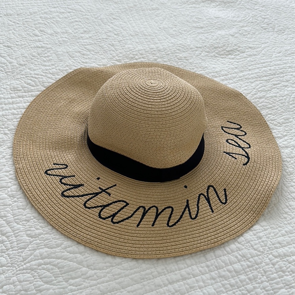 J. Crew Women’s Sun Straw Hat “Vitamin Sea”